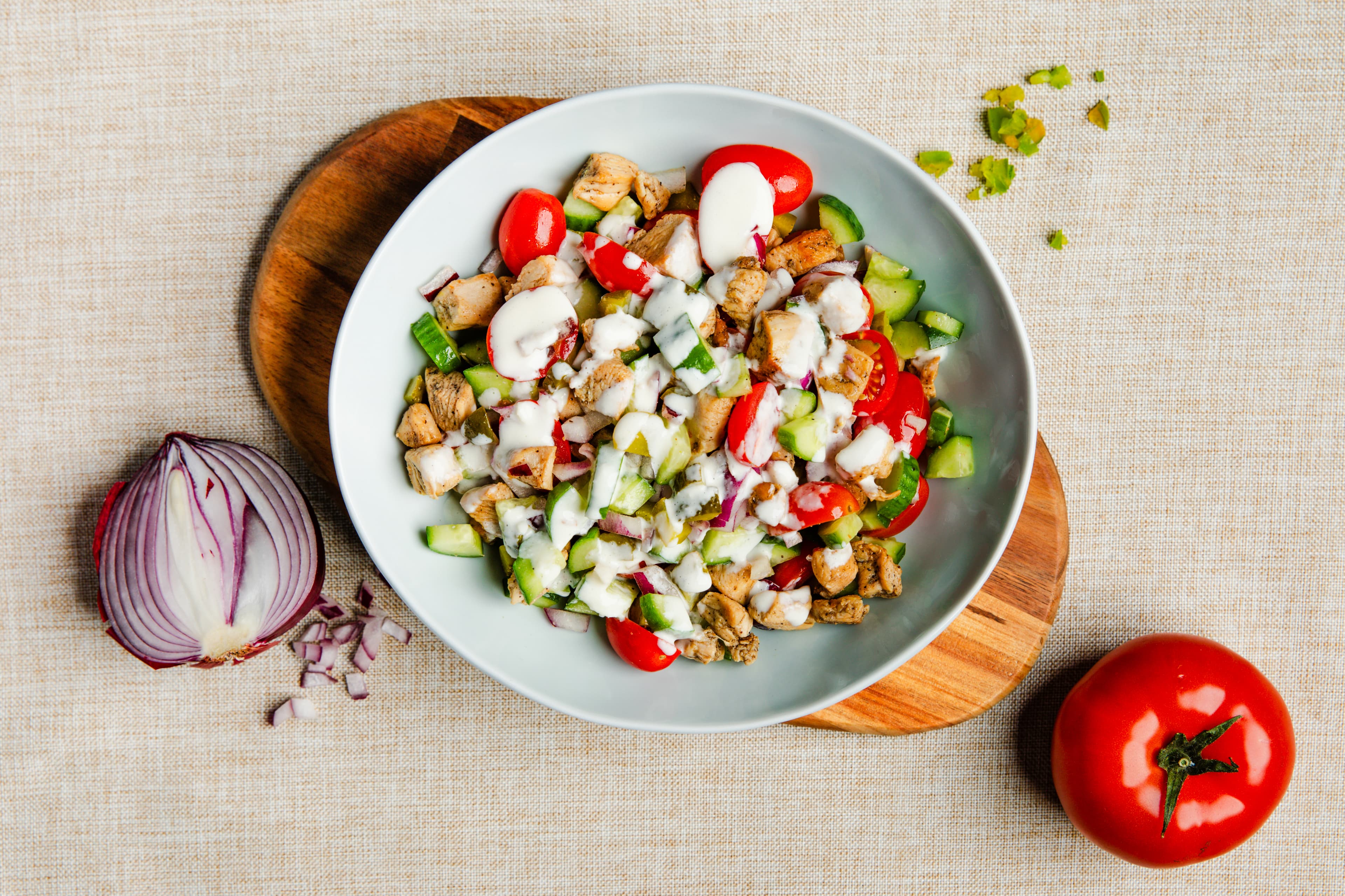 chicken shawerma salad
