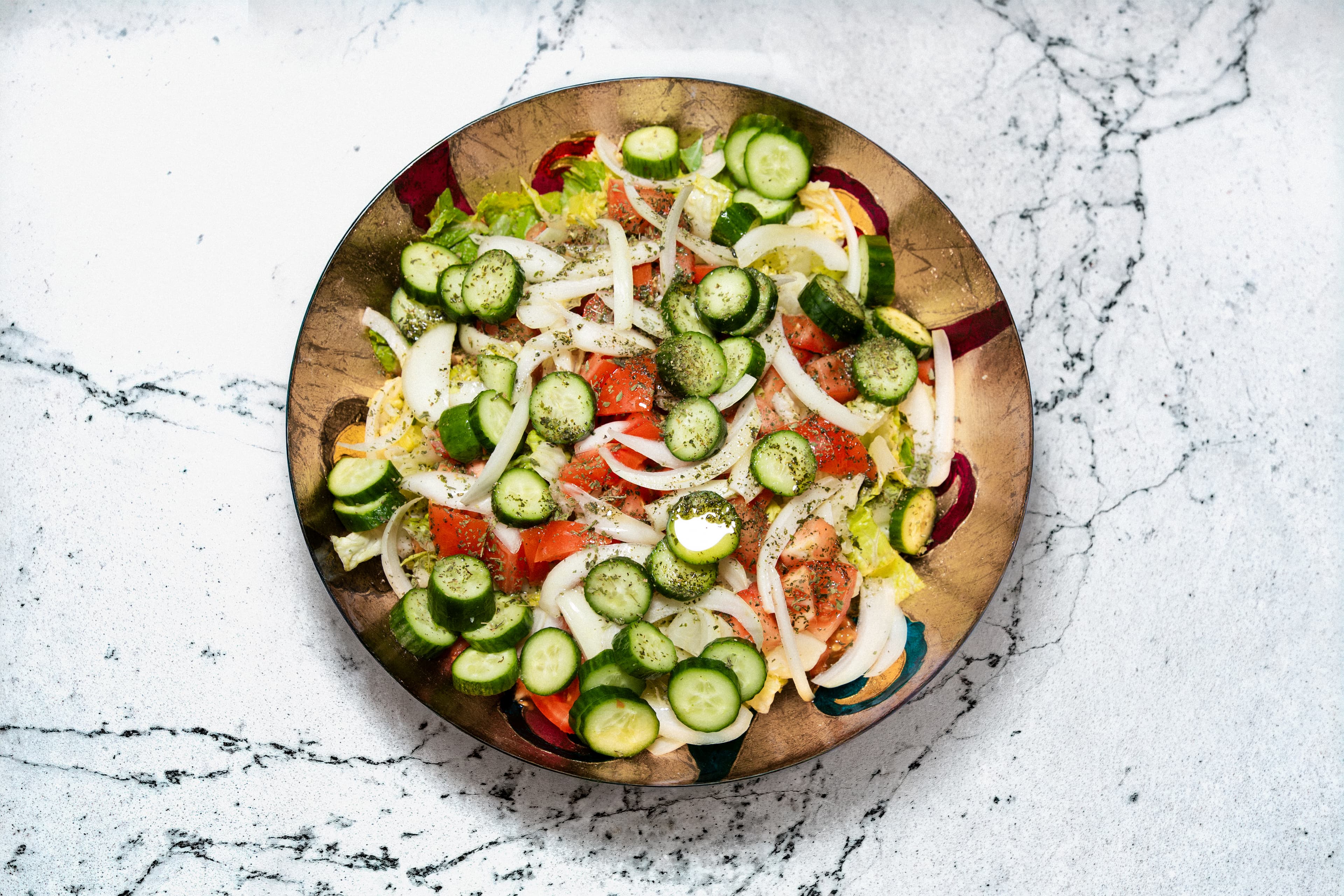 Fresh Garden Mint Salad