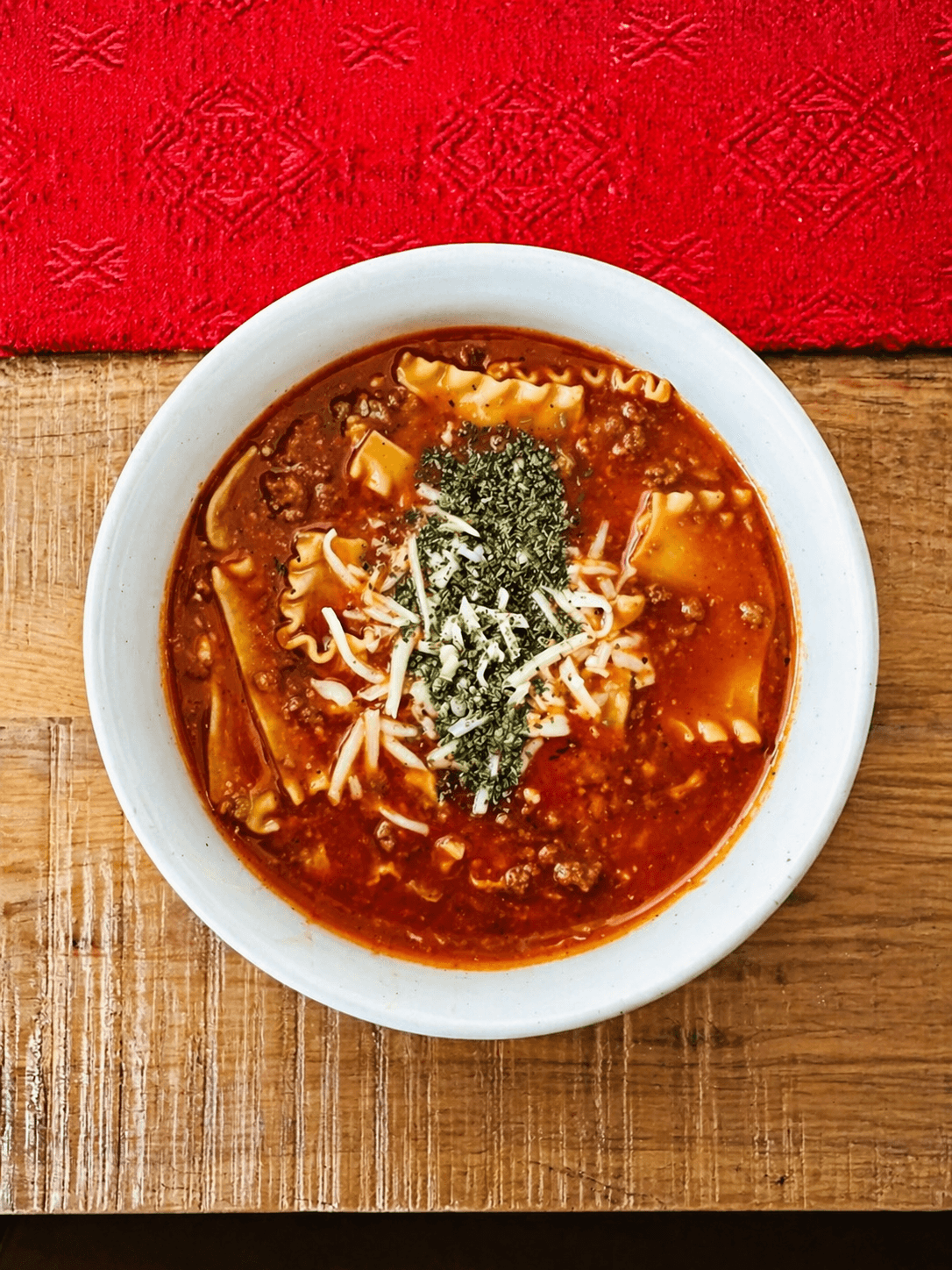 Lasagna Soup