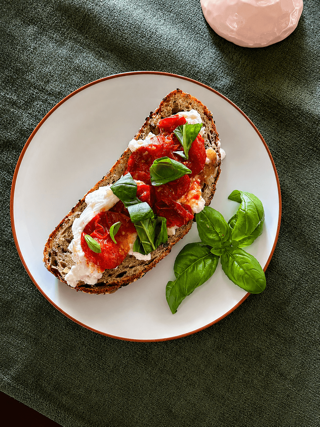 Roasted Garlic Burrata Toast
